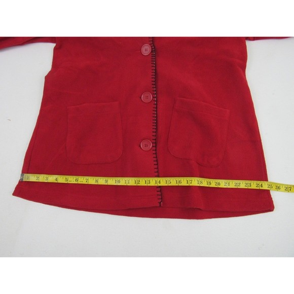 Tudor Court Red Fleece Long-Sleeve Jacket - Picture 10 of 16